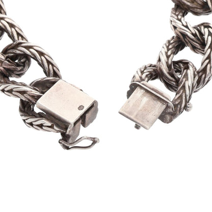 Hermes HERMÈS Silver 925 Bracelet Size 14LINK