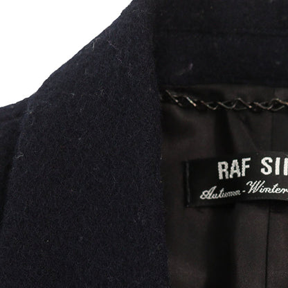RAF SIMONS 2000 A/W Wool Coat Navy Size 46