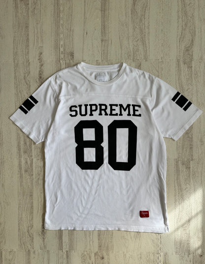 Vintage Supreme Tops - Surepeme Football Tee White L - Authentic Archive