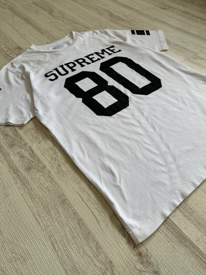 Vintage Supreme Tops - Surepeme Football Tee White L - Authentic Archive