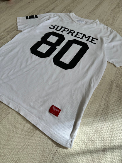 Vintage Supreme Tops - Surepeme Football Tee White L - Authentic Archive
