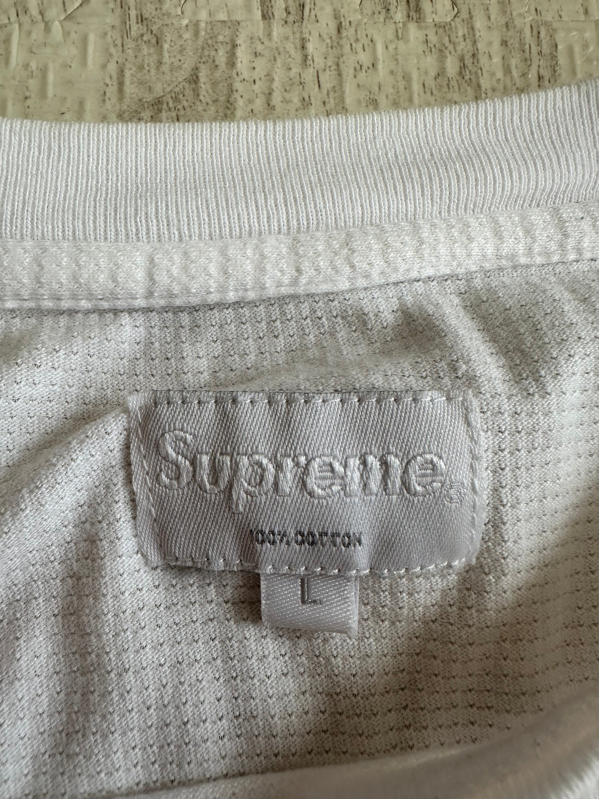 Supreme - Surepeme Football Tee White L