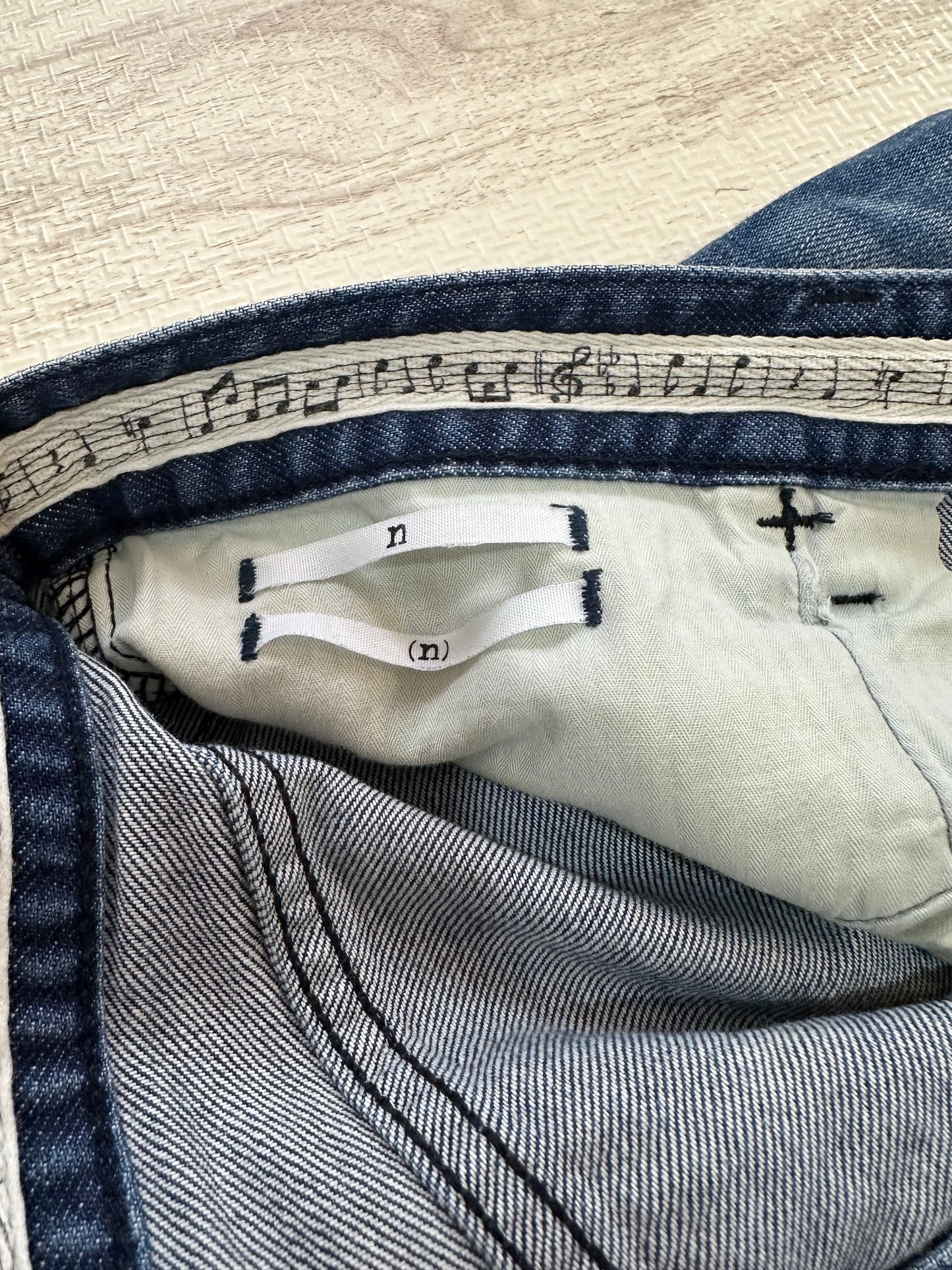 Number (N)ine - n(n) BY NUMBER (N)INE Grunge Denim Pants Indigo Size 3