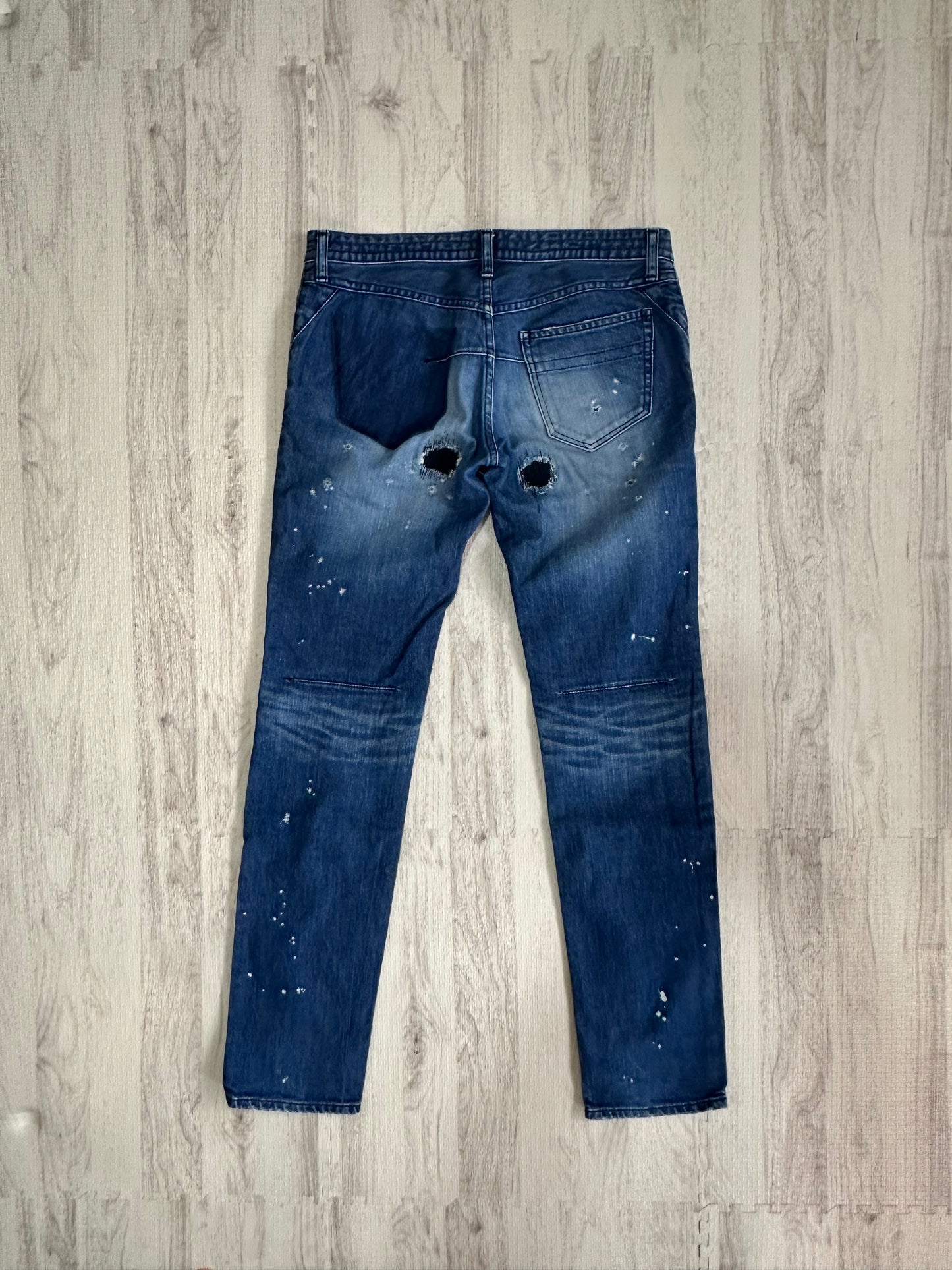 Number (N)ine - n(n) BY NUMBER (N)INE Grunge Denim Pants Indigo Size 3