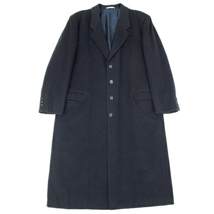 Papas Wool Long Chester Coat Navy Size L48