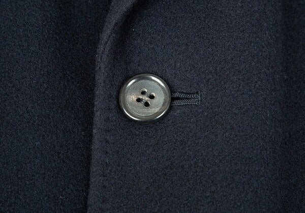 Papas Wool Long Chester Coat Navy Size L48