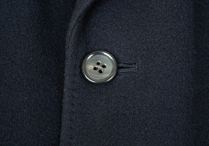Papas Wool Long Chester Coat Navy Size L48