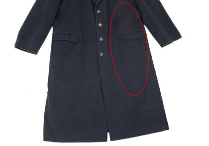 Papas Wool Long Chester Coat Navy Size L48