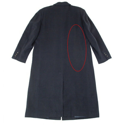 Papas Wool Long Chester Coat Navy Size L48