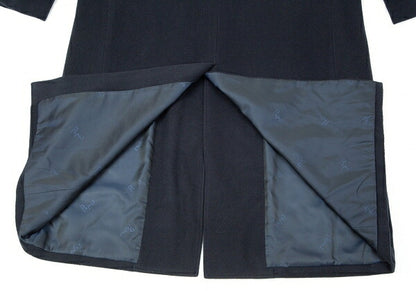 Papas Wool Long Chester Coat Navy Size L48