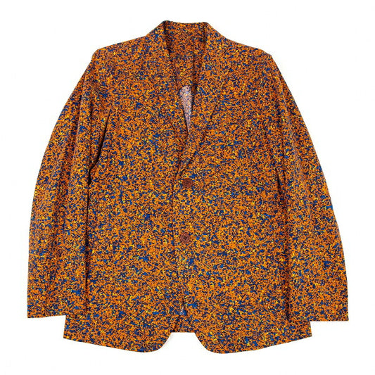 ISSEY MIYAKE MEN Lyocell Marble Print Jacket Orange Size 2