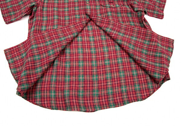 Papas Linen Check BD Shirt Red/Green Size L