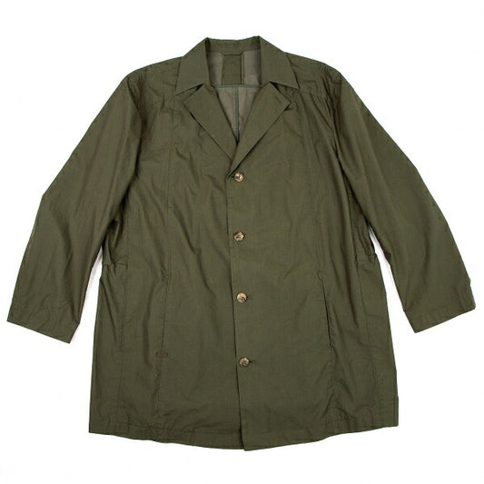 Papas Cotton 'P' Emb. Drawstring Long Jacket Olive Size 50L
