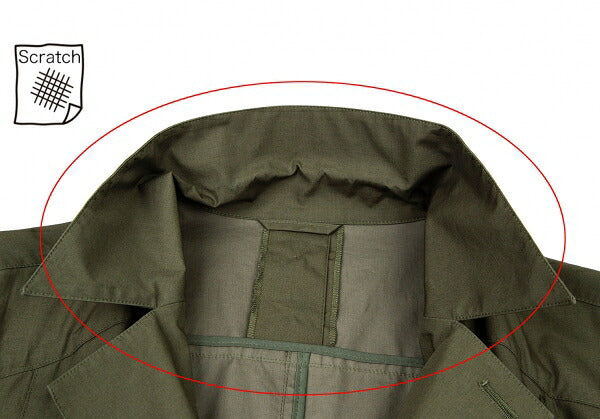 Papas Cotton 'P' Emb. Drawstring Long Jacket Olive Size 50L