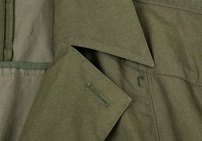 Papas Cotton 'P' Emb. Drawstring Long Jacket Olive Size 50L