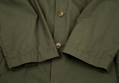 Papas Cotton 'P' Emb. Drawstring Long Jacket Olive Size 50L