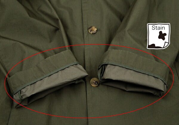 Papas Cotton 'P' Emb. Drawstring Long Jacket Olive Size 50L