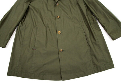 Papas Cotton 'P' Emb. Drawstring Long Jacket Olive Size 50L