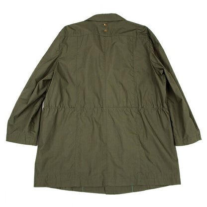 Papas Cotton 'P' Emb. Drawstring Long Jacket Olive Size 50L
