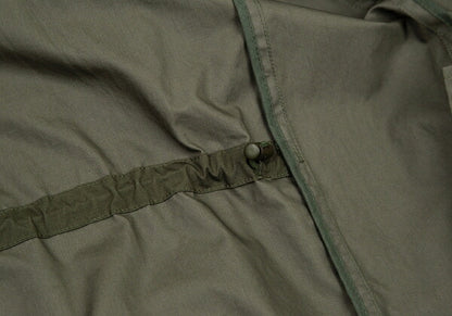 Papas Cotton 'P' Emb. Drawstring Long Jacket Olive Size 50L