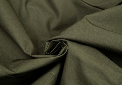 Papas Cotton 'P' Emb. Drawstring Long Jacket Olive Size 50L