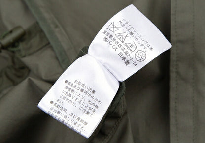 Papas Cotton 'P' Emb. Drawstring Long Jacket Olive Size 50L