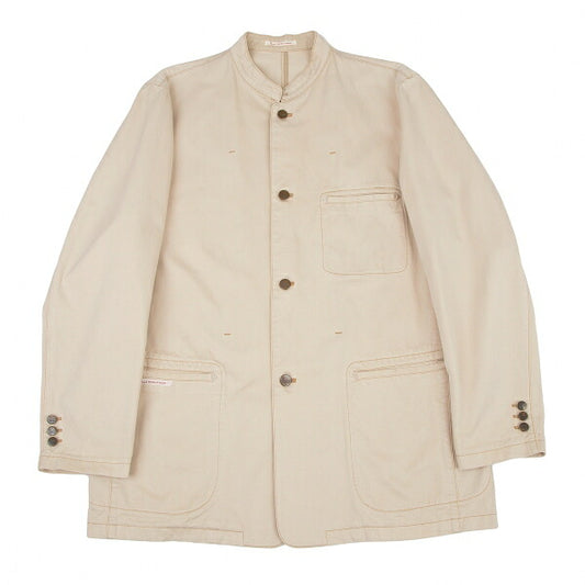 Papas Cotton Stand Collar Beige Size 50L