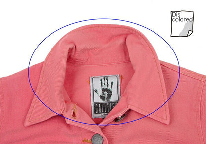 GAULTIER JEAN'S Stretch Cotton Short Jacket Pink Size 40
