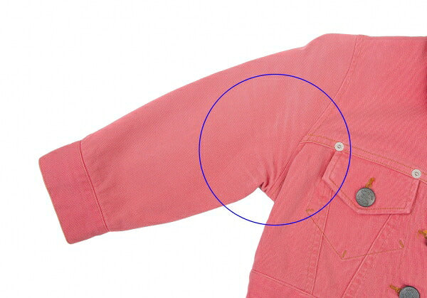 GAULTIER JEAN'S Stretch Cotton Short Jacket Pink Size 40