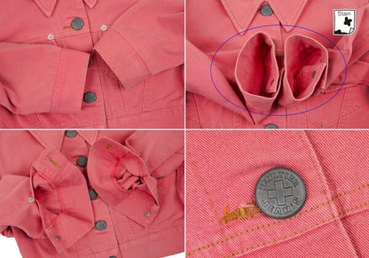 GAULTIER JEAN'S Stretch Cotton Short Jacket Pink Size 40