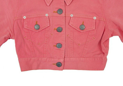 GAULTIER JEAN'S Stretch Cotton Short Jacket Pink Size 40
