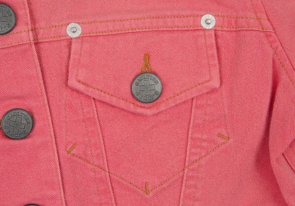 GAULTIER JEAN'S Stretch Cotton Short Jacket Pink Size 40