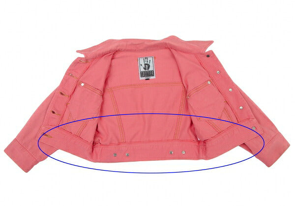 GAULTIER JEAN'S Stretch Cotton Short Jacket Pink Size 40