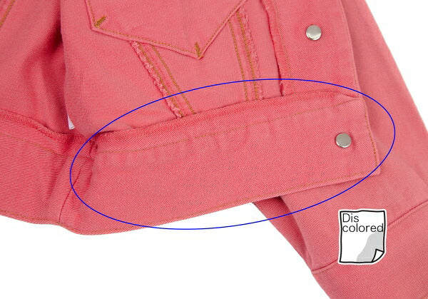 GAULTIER JEAN'S Stretch Cotton Short Jacket Pink Size 40