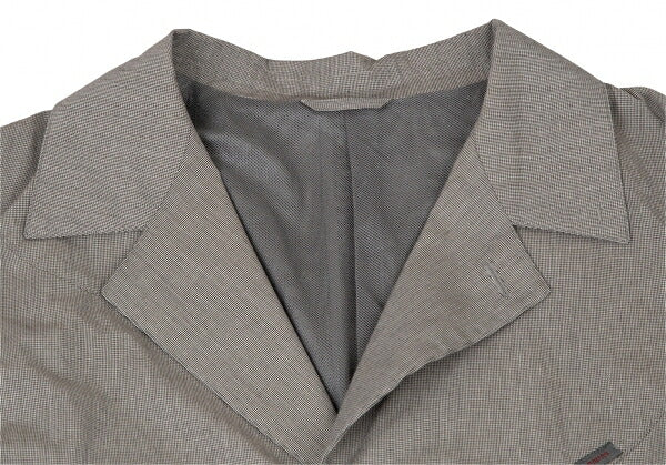 Papas Poly Cotton Puppytooth Coat White Black Size 48M