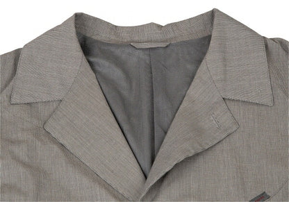 Papas Poly Cotton Puppytooth Coat White Black Size 48M