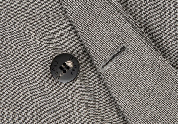 Papas Poly Cotton Puppytooth Coat White Black Size 48M