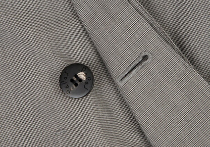 Papas Poly Cotton Puppytooth Coat White Black Size 48M