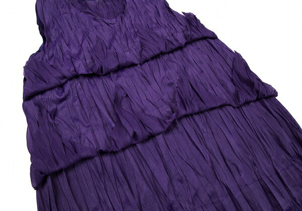 PLEATS PLEASE Spike Panel Pleated Tank Top Purple Size 3