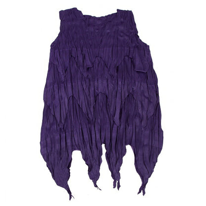 PLEATS PLEASE Spike Panel Pleated Tank Top Purple Size 3