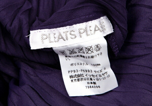 PLEATS PLEASE Spike Panel Pleated Tank Top Purple Size 3