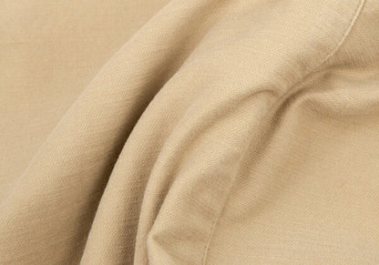 Papas Beige Cotton Peach Skin 3-Button Jacket Size 50L