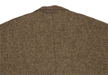 Papas Moon Tweed 3B Jacket Beige Brown Wool Size 50L