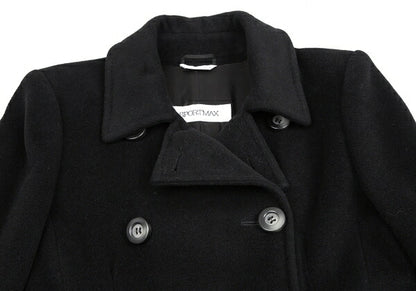Max Mara SPORTMAX Wool Angora Double-Breasted Coat Size 36