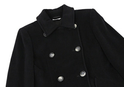 Max Mara SPORTMAX Wool Angora Double-Breasted Coat Size 36