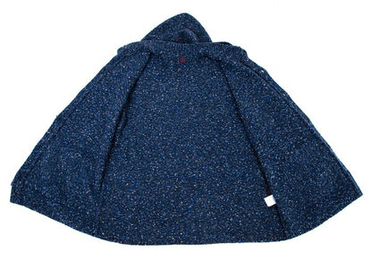 Papas Detachable Hood Toggle Button Jacket Blue Size 52LL