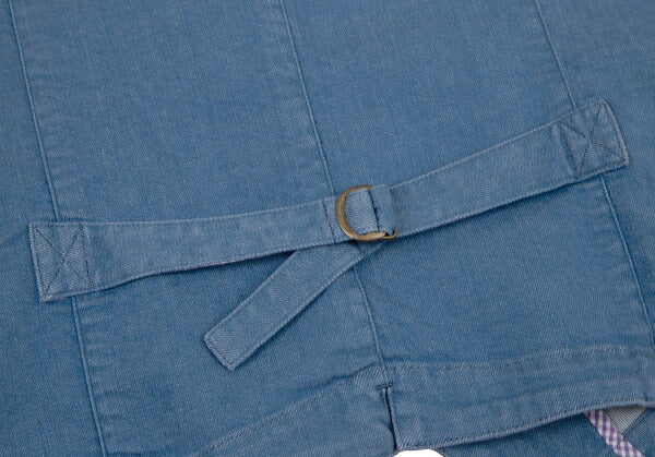 Papas Stretch Denim Arrow Pocket Vest Indigo Size 48M