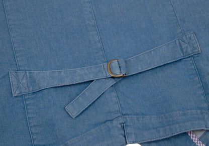 Papas Stretch Denim Arrow Pocket Vest Indigo Size 48M