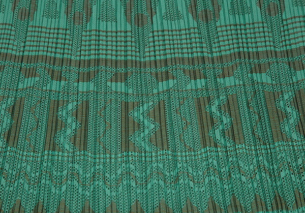 PLEATS PLEASE Geometric Jacquard Pleated Skirt Green Size 3