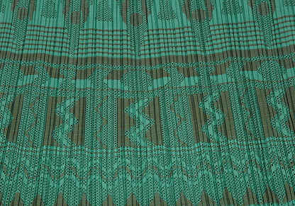 PLEATS PLEASE Geometric Jacquard Pleated Skirt Green Size 3